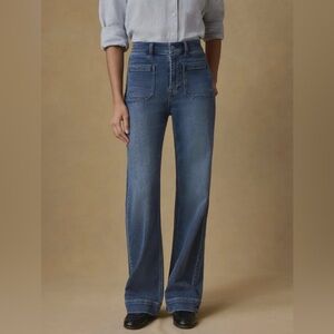 Faherty stretch terry patch pocket jeans